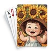CafePress Happy Sunflower Baby Boy Standard Size Playing Cards