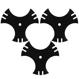 Andorm 3-Side 375-411 Star Edger Blades 9" x 1/2" Center Hole Universal Triangle Gas Edging Blade Replacement 9 inch Compatible with Mclane 2059,Crafts-Man, MTD 781-0748, 7185767, 40-009(3 Pack)