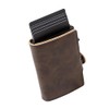 ASANTEUR Compact Leather Wallet 9.8 x 6.7 cm RFID Protection