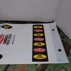 Safeway Mrs. Wrights 3 Vtg NOS Safeway Sandwich Wheat Bread Bag Mrs Wright's 80s Set Prop Medallion S