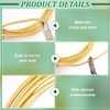 BENECREAT 3 m Bare Solid Brass Wire, 6 Gauge/4 mm