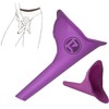 ZatRuiZE Female Urinal Purple, Portable Travel Urination Device for Women