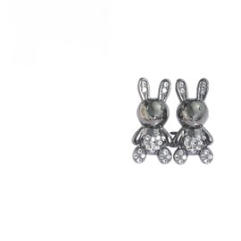 LRITER - Pinzas de botones desmontables para jeans, botones ajustables con hebilla de botones para jeans sueltos, pantalones de ajuste de cintura para ajustadores de cintura (conejo negro), Metal