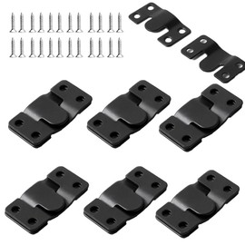 Esforzarse 6 Pairs 12 Piece Picture Frame Bracket Bracket Hardware Frame Hanging Hardware with Screws Wall Hanging Hook Fastening Hardware Stainless Steel Picture Frame Hook Hanging Hardware Stainless