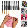 9Pcs Crochet Hook Set 2.0mm - 6.0mm Knitting & Crochet