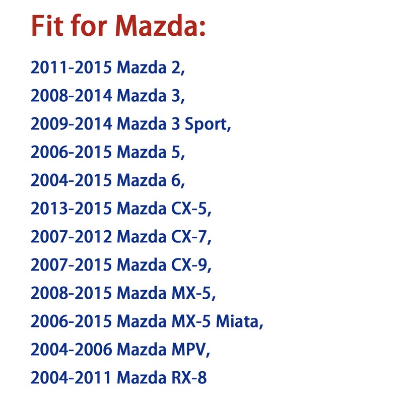 Key Fob Cover for CX5 MX5: 3 Buttons Silicone Key