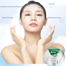Milk Amino Acid Facial Cleanser Mild Whitening Moisturizing cleanser face wash Student Male Women Cleansing Pores  Oil Control Improvement