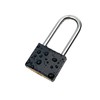 ROOKMAD 4-Pack Keyed Alike Locks, Black Covered Brass Keyed Padlock