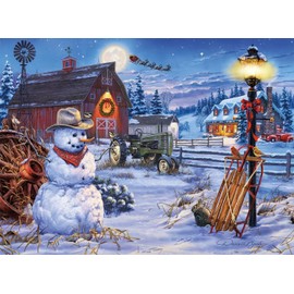 Buffalo Games - Darrell Bush - Country Christmas - 1000 Piece Jigsaw Puzzle For Adults -Challenging Puzzle Perfect for Game Nights - Finished Size is 26.75 x 19.75