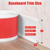 HEIDIBEAR 20Ft Baseboard Molding Trim, Flexible Peel and Stick Molding,