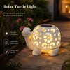 Solar Turtle Garden Statue with LED Light for Outdoor Décor