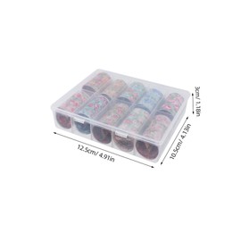 Baluue 10sheets Flower Nail Stickers Christmas Nail Art Sticker Pack Women Manicure Press Paste