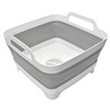 MontNorth Collapsible Wash Basin 9L, Foldable Dish Tub with Drain