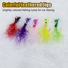 CWSDXM 15PCS Ice Fishing Jigs Glow-in-The-Dark Ice Fishing Set with