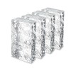 4 Pack-7.9"x3.9"x2" High Transparency ice Crystal Patterned Rectangular Solid Glass
