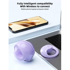 FKLBBLPM Wireless Headset, Cloudy Wearing Comfort, Directional Sound Transmission (Purple)
