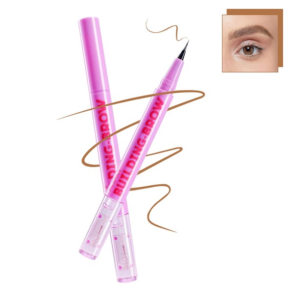 BEUKING Liquid Eyebrow Pencil & Sealing Brow Gel Smudge-Resistant No-Skip