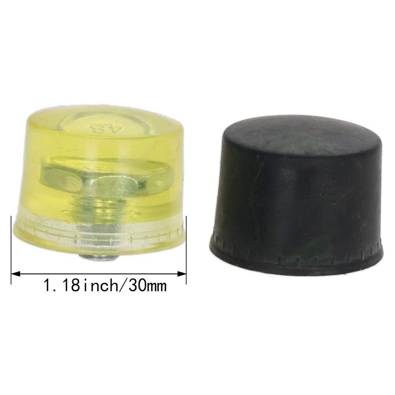 Bettomshin 30mm Diameter Mallet Hammer Replacement Rubber Plastic Striking Head