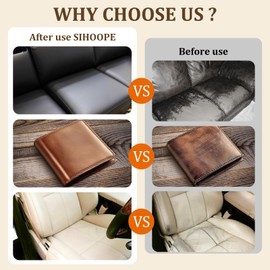 SIHOOPE 2025 New Advanced Leather Recoloring Balm,Light Brown Leather Repair Kit for Furniture,Leather Dye Filler,Leather Color Restorer for Couches,Leather Scratch Remover for Car Interior