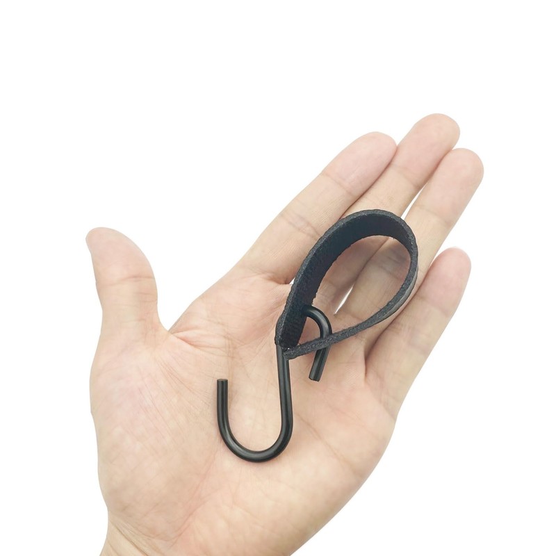 Chenyell Leather S Hooks, Camping Hooks, Multifunctional Hooks, Metal S-shaped
