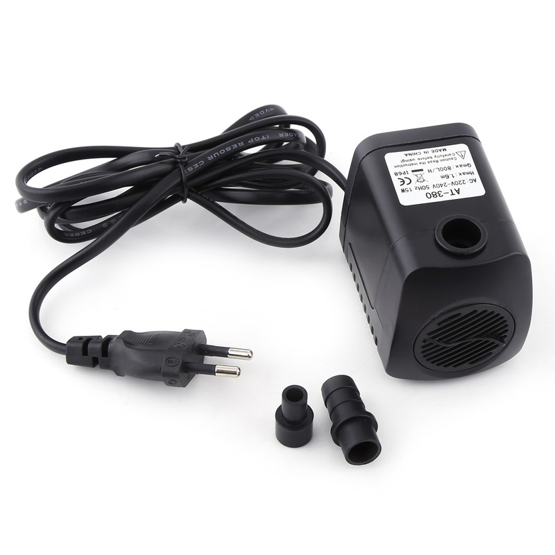 1Pc Plastic 15W 800L/H Fountain Air Fish Tank Aquarium Water