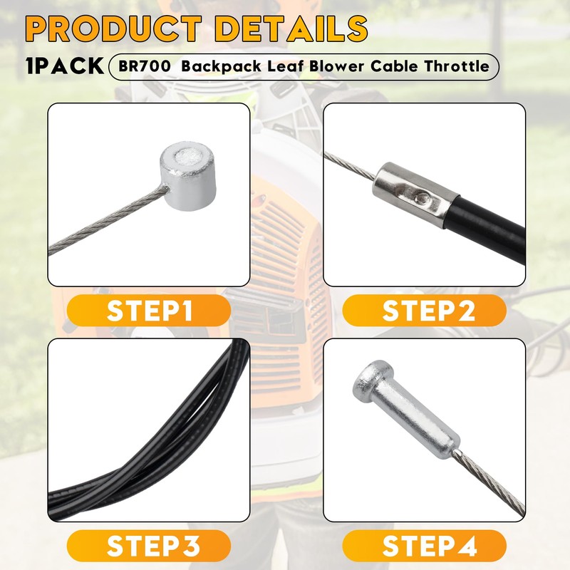 BR700 Cable Throttle Fit for Stihl Backpack Leaf Blower Replacement