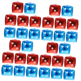 jojofuny 32pcs Cube Dice Balloons for Theme Party Decoration Aluminum Foil Balloons for Game Night Decor Festival Atmosphere at