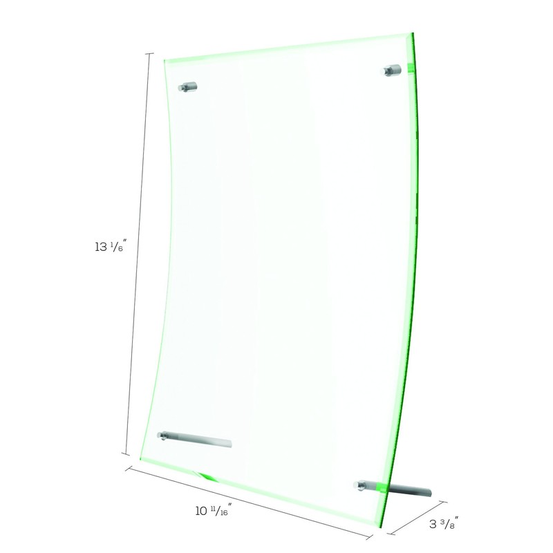 Deflecto Superior Image Curved Sign Holder, 8.5 x 11 Inches