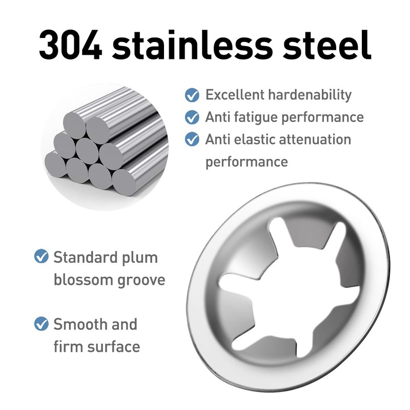 BOUMVID Pack of 40 M6 Washers Stainless Steel 304, A2