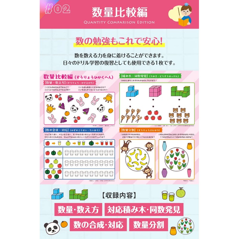 Elementary School Entrance Examination Bath Poster Montessori [Learning Habit!] Series