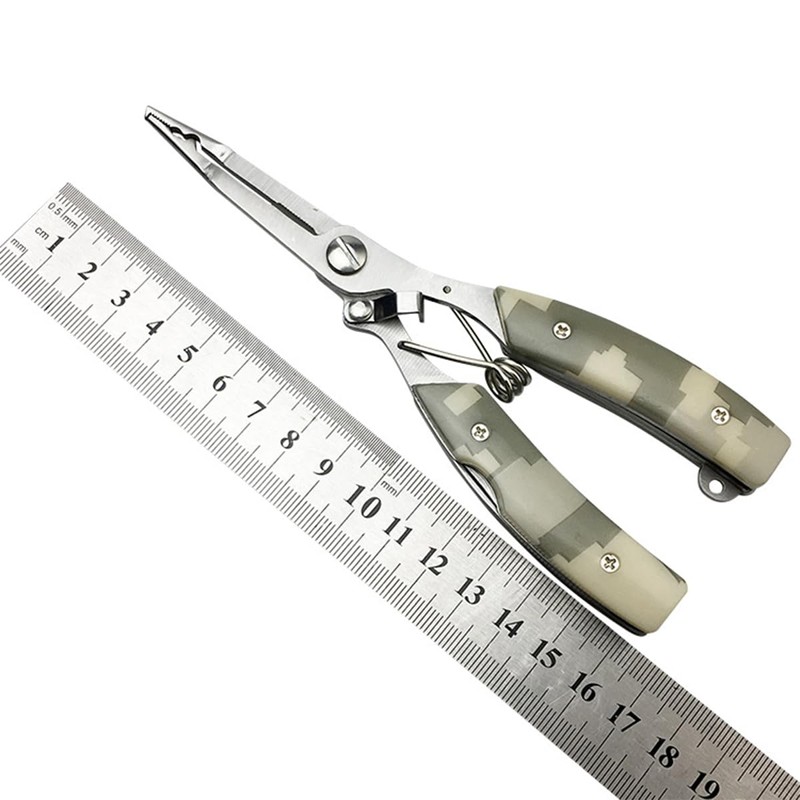 ANCLLO Multi-Functional Lightweight Stainless Steel Fishing Plier Fishing Gear with