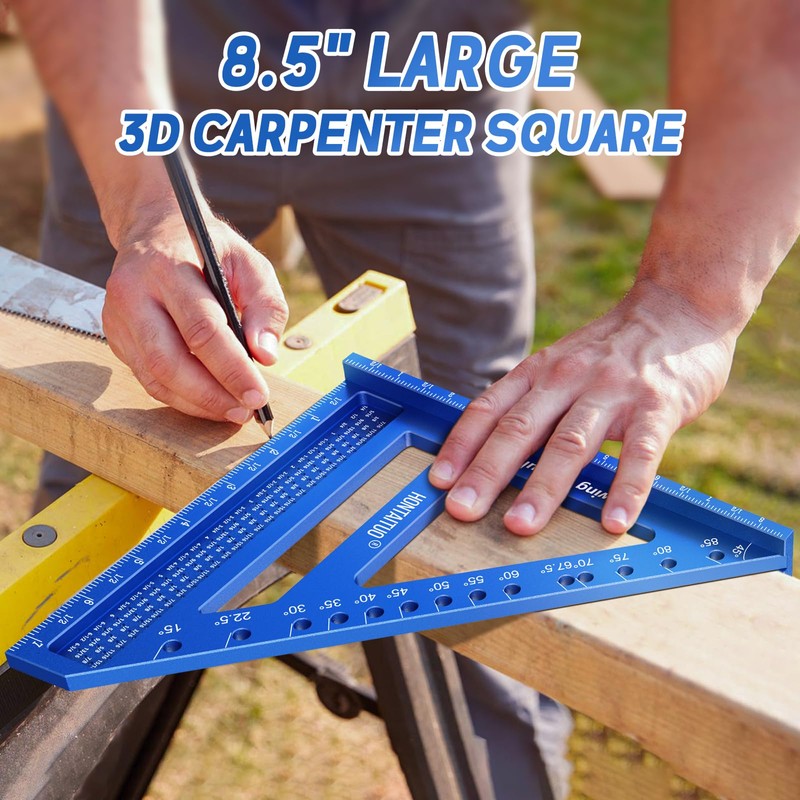 8.5 Inch Large Carpenter Square – Multi-Angle Measuring and Marking