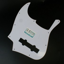 mLaval Guitar Parts Replacement Guitar Pickguard For Jazz Bass 5 String JB ,3ply White