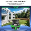 4G LTE Cellular Solar Powered Security Camera Wireless Outdoor, No