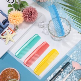 4 Pieces Hair Combs Plastic Pocket Combs Fine and Standard Tooth Hair Cutting Comb Fine Dressing Styling Combs Hairdressing Barber Salon Comb for Women Men Hair Care Tool (Multi Color)