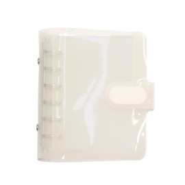 Hawkeye Seal Pad 6 Hole Binder with 10 Refills 6 Holes Transparent Strap Holes (Milk)