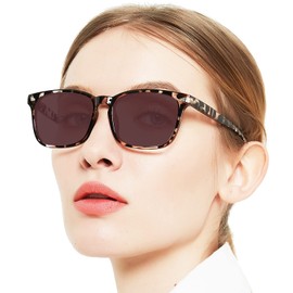 OCCI CHIARI Womens Reading Sunglasses 3.0 Stylish Rectangle Sunglasses Readers for Women Ourdoor Sunglasses Block Sun light (Leopard, 300)