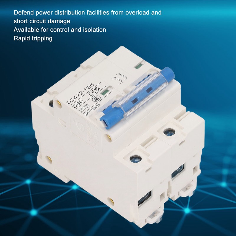 2P Mini Circuit Breaker 10KA Breaking Capacity Solar PV System