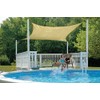 ShelterLogic 222 Outdoor Heavyweight Square Sun Shade Sail, 16' x