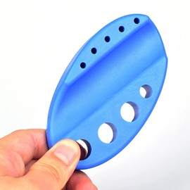 Tattoo Ink Cups Holder with 20 Tattoo Ink Caps – Versatile Pigment Organizer & Cotton Swabs Holder for Tattooing and Microblading Supplies (blue)