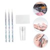 OHPHCALL Diy Manicure Kit Nail Art Pen Stamp Set 5pcs