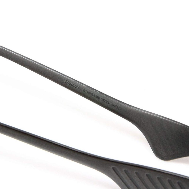 (Black) - Todai 24cm Stainless Steel Non-Slip Yakiniku BBQ Tongs