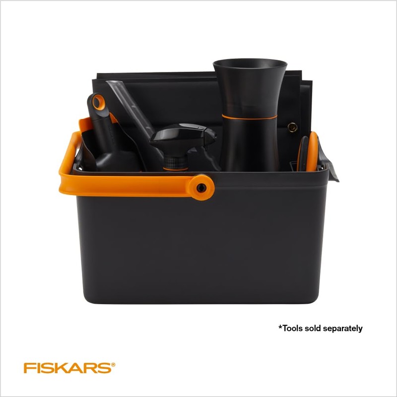 Fiskars Garden Tool Caddy with Removable Small Tool Storage for