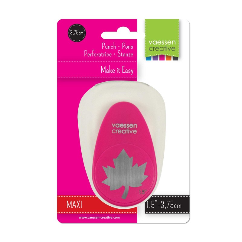 Vaessen Creative Craft Paper Punch L, Maple Leaf, for DIY