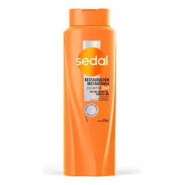 SEDAL Shampoo Restauración Instantánea 2 en 1, ideal para reparar y dar fuerza al cabello dañado, dejándolo supersuave y agradable al tacto 620 ml