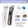 Binder Clips, NOCHME 2 Push Clamp Stapler Holder and 200