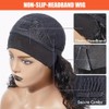 Urshiney Curly Human Hair Headband Wigs for Women Machine Made