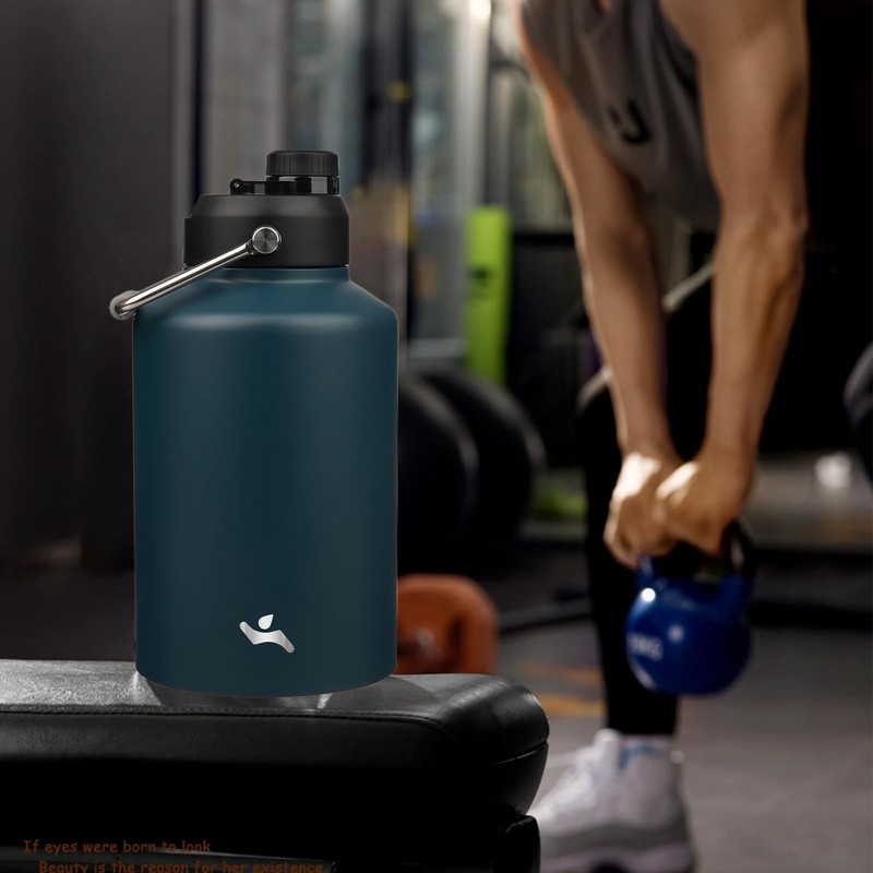 Konokyo 1 Gallon Jug with Handle,128 oz Insulated Water Bottle