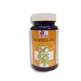 MalvoZon Rizinus-Öl, 100% Pur, Pflege für Haut, Haare und Nägel, 100 ml