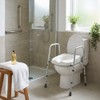 Fully Adjustable Toilet Frame with Seat – Raised Toilet Seat